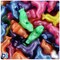 BeadTin Bright Mix Pearl 24mm Seal Plastic Pony Beads (24pcs)
